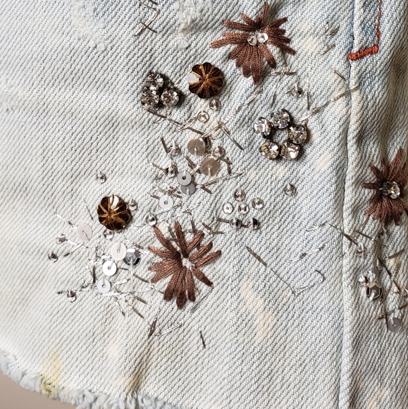 Abercrombie & Fitch Embellished Denim Skirt - Picture 2 of 7
